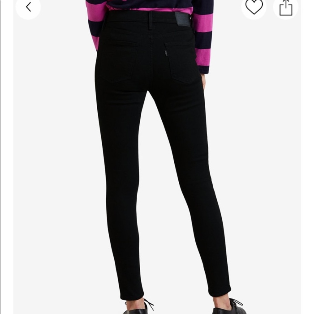 Womens black 720 Levi’s jeans - Picture 3 of 6